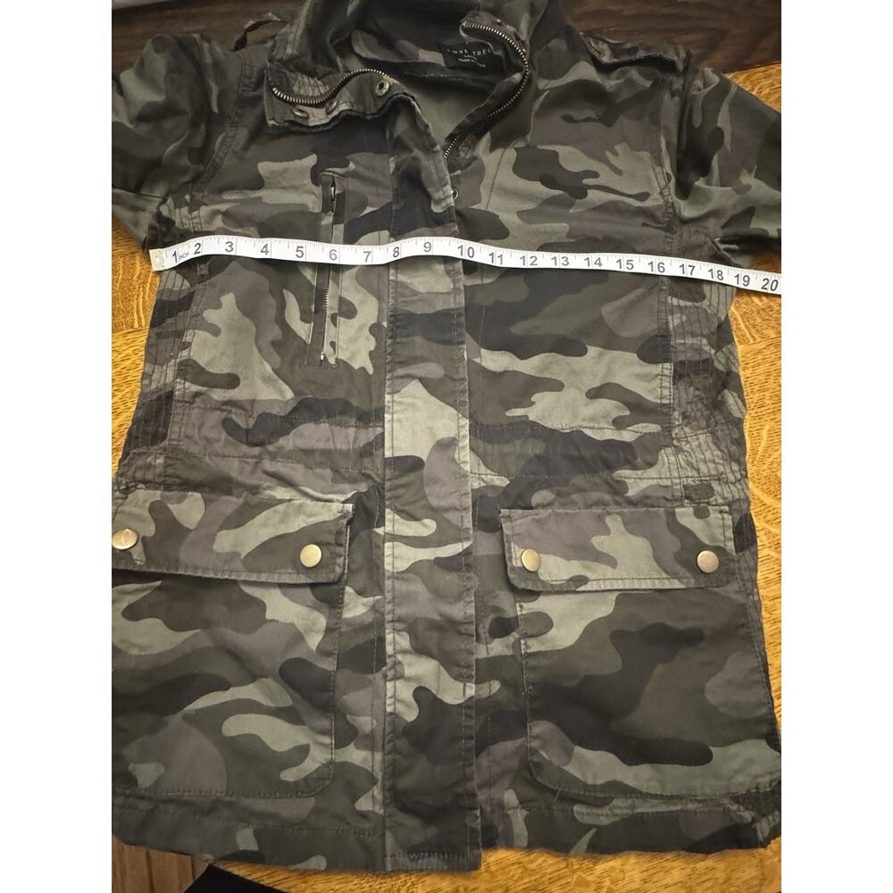 Love Tree Womens Camouflage Jacket Sz L Full Zip Up Pockets Military Gorpcore - Picture 6 of 11